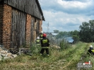 Groźny pożar suchej trawy w Kocurach.