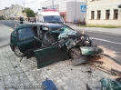 Kolizja drogowa Gorzów Śląski na ul. Wojska Polskiego (DK 42/25)