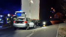 Praszka zderzenie samochodu osobowego z samochodem ciężarowym