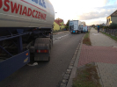 Wypadek w m. Wojciechów z udziałem 2 samochodów ciężarowych i 2 dostawczych